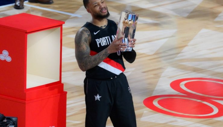 All Star’a damga vurdu! Sakat sakat üçlük yarışmasını kazandı