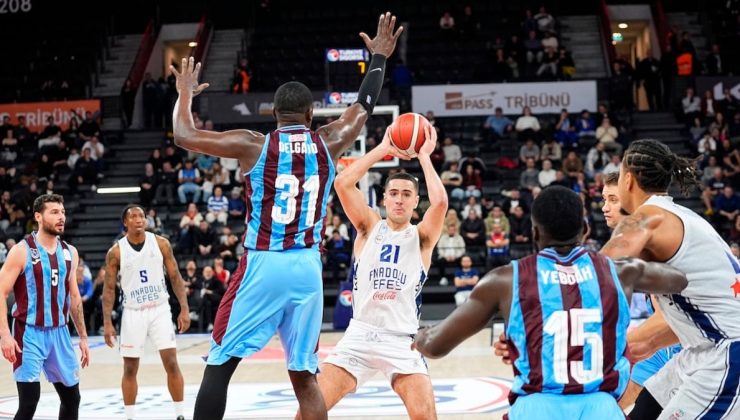 Anadolu Efes, Trabzonspor’un serisine son verdi