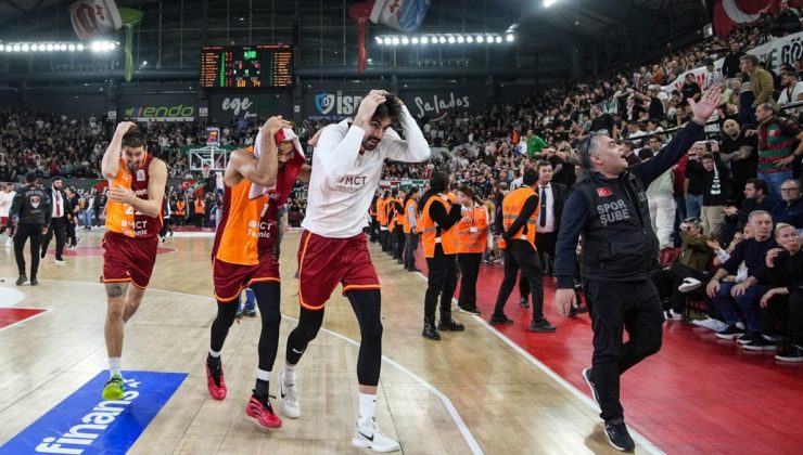 Galatasaray olaylı maçta deplasmanda Karşıyaka’yı yendi