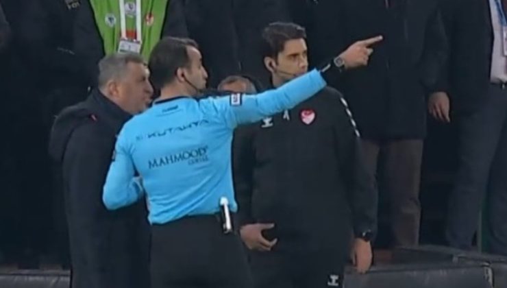 Konyaspor – Galatasaray maçında ilginç an! Lazer tutulunca oyunu durdurdu