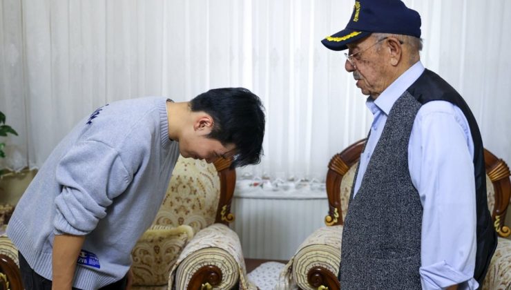 Konyasporlu Jinho Jo, Kore gazisi ile buluştu