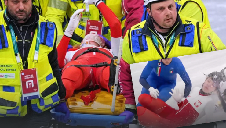 Olimpiyatlarda korkunç kaza! Az daha kör oluyordu