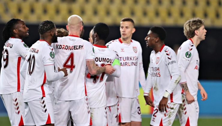 Samsunspor Shkendija deplasmanından avantajla döndü
